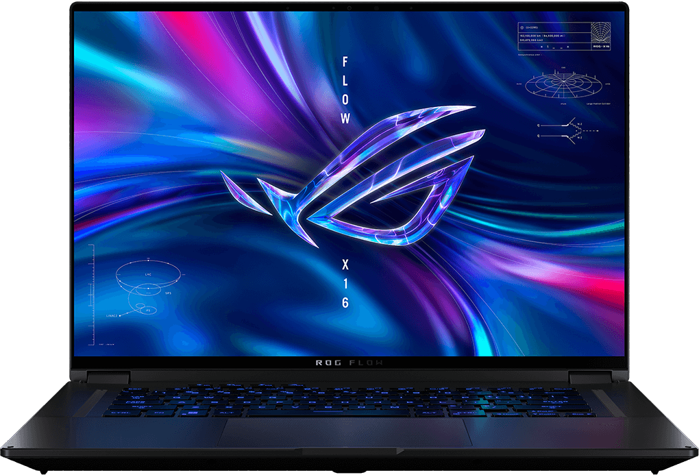 ASUS ROG Flow X16 13th Gen Intel® Core™ i9-13900H Processor 14 Cores NVIDIA® GeForce RTX™ 4070 GPU 321 AI TOPs 16 ASUS ROG Flow X16 13th Gen Intel® Core™ i9-13900H Processor 14 Cores NVIDIA® GeForce RTX™ 4070 GPU 321 AI TOPs 16
